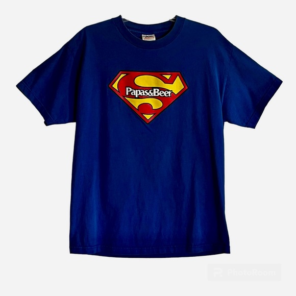 📿Papas&Beer Mexico HTF Vintage Souvenir Whistle-Bar Graphic-Tee NWOT - Picture 16 of 16